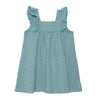 Vestido En Ojalillo Bebe Niña Verde Ref. 190258