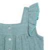 Vestido En Ojalillo Bebe Niña Verde Ref. 190258