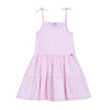 Vestido Cargaderas Con Nudo Rosa Bebe Niña Ref.190274
