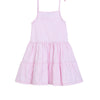 Vestido Cargaderas Con Nudo Rosa Bebe Niña Ref.190274