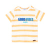 Camiseta manga corta de rayas para bebé niño