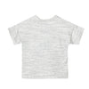 Camiseta oversize manga corta gris para bebé niño