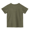 Camiseta manga corta verde militar para bebé niño