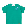Camiseta manga corta Oversize verde para bebé niño
