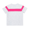 Camiseta manga corta gris jaspe para bebé niño