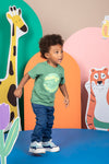 Camiseta Omar verde para bebe niño