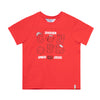 Camiseta roja Juan manga corta para bebé niño