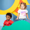Camiseta roja Juan manga corta para bebé niño