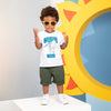 Camiseta blanca Juan manga corta para bebé niño