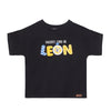 Camiseta negra manga corta para bebé niño