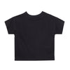 Camiseta negra manga corta para bebé niño