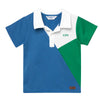 Polo bloques de color manga corta para bebé niño