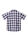 Camisa manga corta cuadros para bebé niño