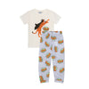 Pijama estampada camiseta y pantalón para bebé niño