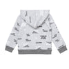Buzo con capucha gris para bebé niño