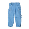 Jogger cargo lavado medio para niña
