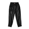 Jogger con bolsillo cargo negro para niña
