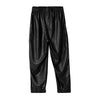 Jogger con bolsillo cargo negro para niña