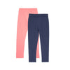 Set de leggings rosado y azul para niña