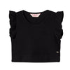 Camiseta manga corta negra para niña