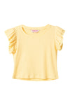 Camiseta Laura manga sisa amarilla para niña