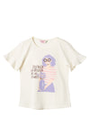 Camiseta Sami marfil manga corta para niña