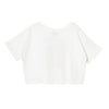 Camiseta manga corta marfil para niña