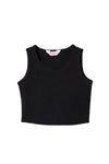 Camiseta Nidi manga sisa negra para niña