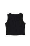 Camiseta Nidi manga sisa negra para niña
