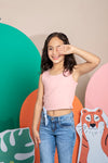Camiseta Nidi palo rosa para niña