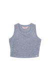 camiseta m/s karina gris jaspe para niña