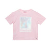 Camiseta rosada estampada para niña