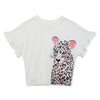 Camiseta Con Detalle De Bolero En Manga Niña Marfil 330656