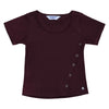 Camiseta M/C Con Broches Vino Niña Ref.330724
