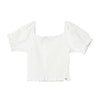 Blusa manga corta marfil para niña