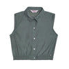 Blusa M/S Ruedo Resortado Niña Verde Ref.340222
