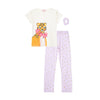 Pijama marfil con accesorio para niña