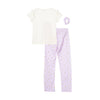 Pijama marfil con accesorio para niña