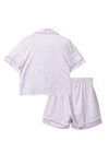 Pijama en short miniprint para niña