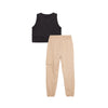 Set camisa negra y jogger para niña