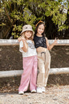 Camiseta estampada blanca para niña
