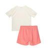 Set camiseta manga corta y short para niña
