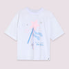 Pijama Corta En Short Con Moño Blanco Niña Ref.350155A