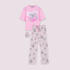 Pijama Larga En Pantalon Con Moño Rosado Niña Ref.350156A