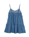 Vestido corto florencia azul claro para niña
