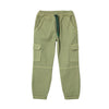 Jogger verde con bolsillos cargo para niño