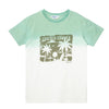 Camiseta manga corta verde para niño
