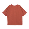 Camiseta manga corta oversize terracota para niño