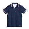 Camiseta polo azul oscuro para niño