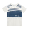Camiseta Miguel blanca y azul para niño